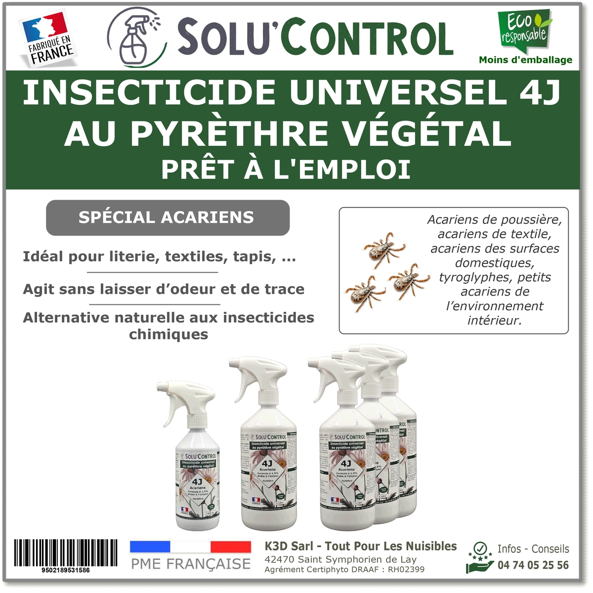 Insecticide Végétal 4J Prêt à l